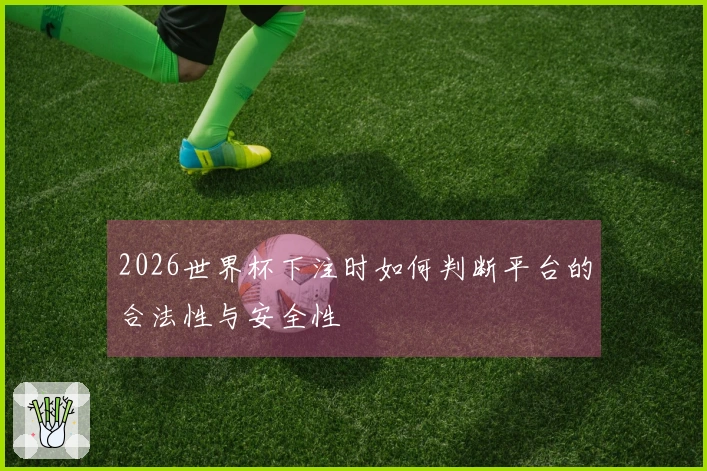 2026世界杯下注时如何判断平台的合法性与安全性